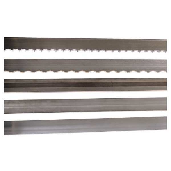 Starrett Band Saw Blade, 8 ft. 2" L, 5/8" W, 7 TPI, Carbon Steel, 0.022" Thick - 93590-098W