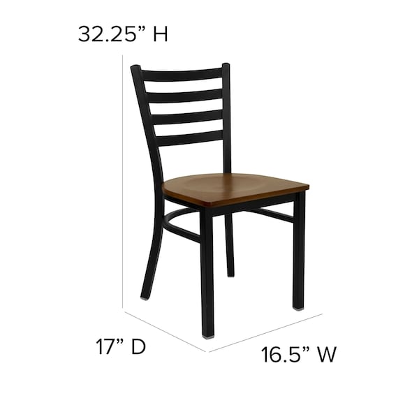 Flash Furniture Hercules Restaurant Chair, 16-1/2 in W 17" L 32-1/4" H - XU-DG694BLAD-CHYW-GG