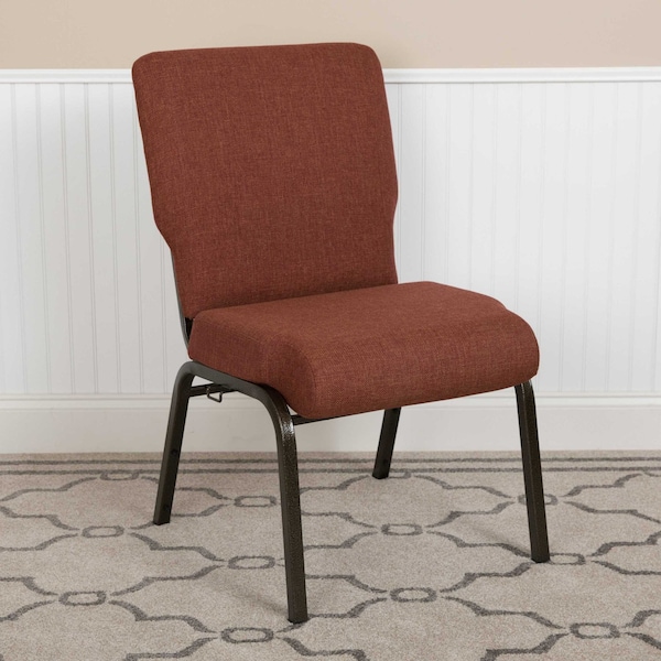Flash Furniture Advantage 20.5 in. Cinnamon Molded Foam Church Chair - PCCF-107