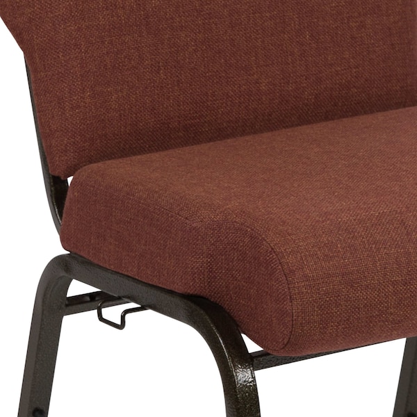 Flash Furniture Advantage 20.5 in. Cinnamon Molded Foam Church Chair - PCCF-107