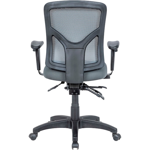 Global Industrial Mesh Back Multifunctional Chair, Gray Seat w/ Gray Mesh - 695943GY