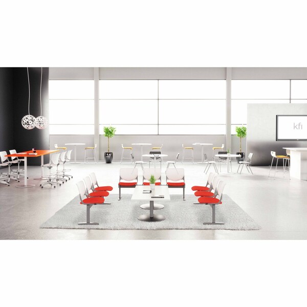 Kfi Kool Beam Seat Beam Seating, Tan Back, 71 in W 22" L 31" H, Polypropylene Seat - 2300BEAM3-BP18-SP08