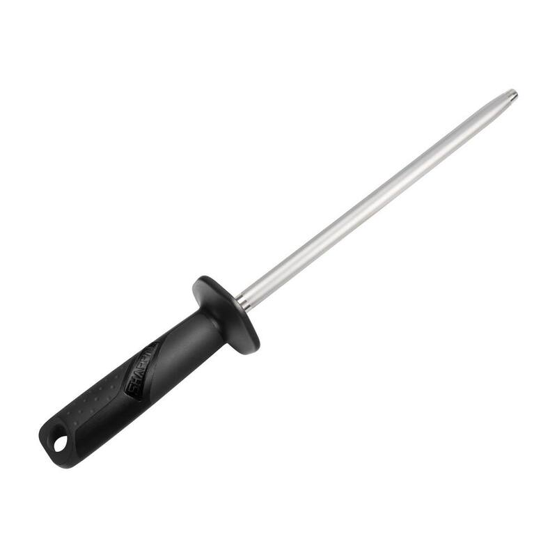 Sharpal Diamond Solid Sharpening Steel Knife Blade Sharpener Honing Rod Professional Kitchen Chef Stick Safet & Easy to Use - 119N
