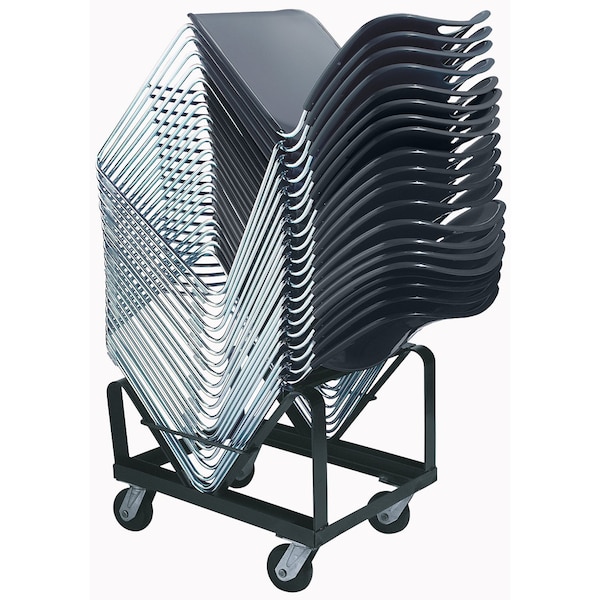 National Public Seating Stacked Chair Dolly, 1000 lb. Load Capacity, Holds 40 Chairs - DY85