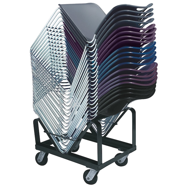 National Public Seating Stacked Chair Dolly, 1000 lb. Load Capacity, Holds 40 Chairs - DY85
