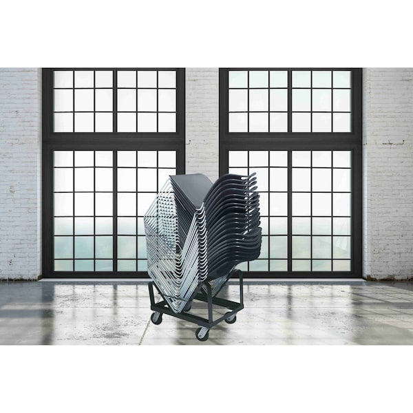 National Public Seating Stacked Chair Dolly, 1000 lb. Load Capacity, Holds 40 Chairs - DY85