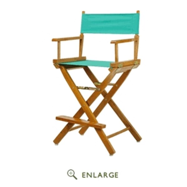 Betterbeds 220-05-021-17 24 in. Directors Chair Honey Oak Frame with Teal Canvas - BE4257580