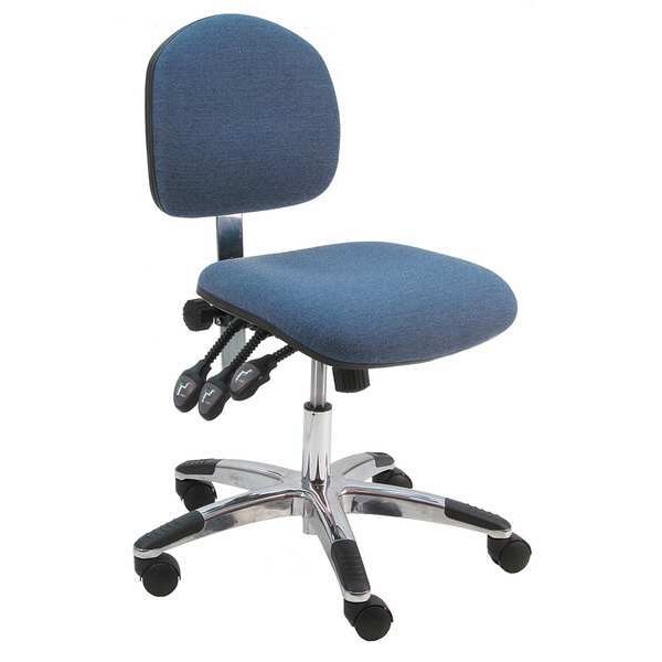 Benchpro Ergonomic Chair Ergonomic Chair, 17" to 22" Height, Fabric, Blue - LAS-DF-TLC-WW-BLUE