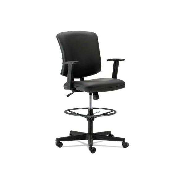 Alera Alera Everyday Task Stool - Leather - Black - TE4619