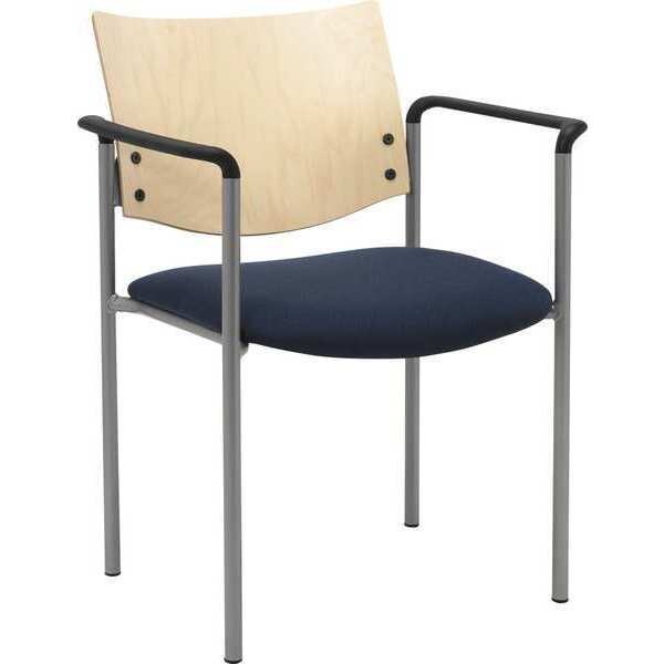 Kfi Side/Guest Chair, w/Arms, Wood Back - 1311SL-SP22-2310