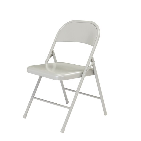 National Public Seating Folding Chair, Steel, Gray, PK4 - 902