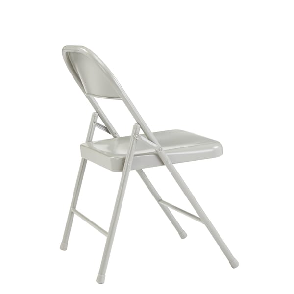 National Public Seating Folding Chair, Steel, Gray, PK4 - 902
