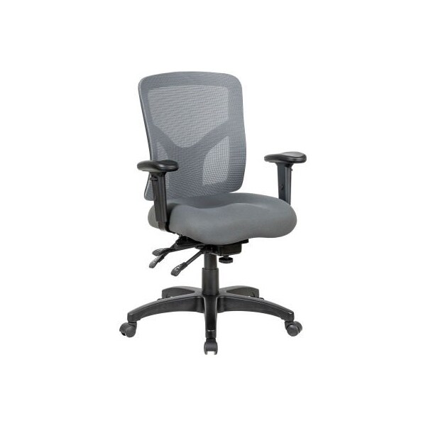 Gec Interion Mesh Back Multifunctional Chair, Gray Seat w/ Gray Mesh - 50244M-7NM