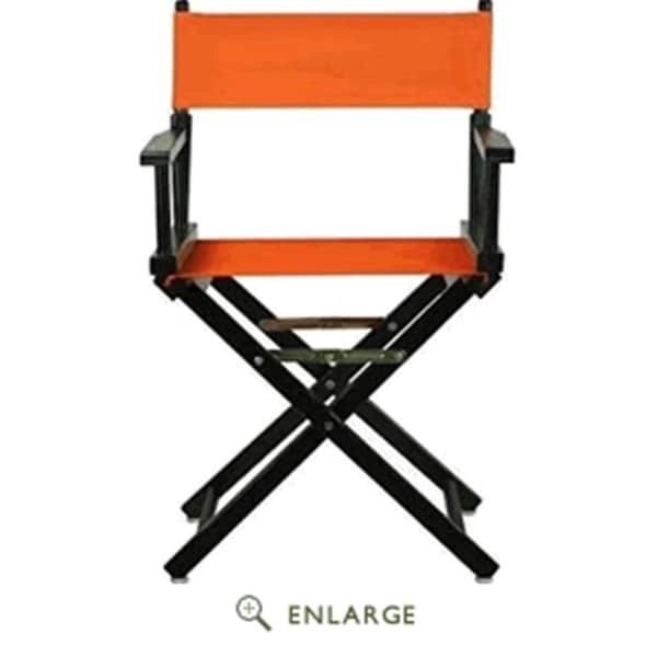 Betterbeds 200-02-021-59 18 in. Directors Chair Black Frame with Tangerine Canvas - BE4257572