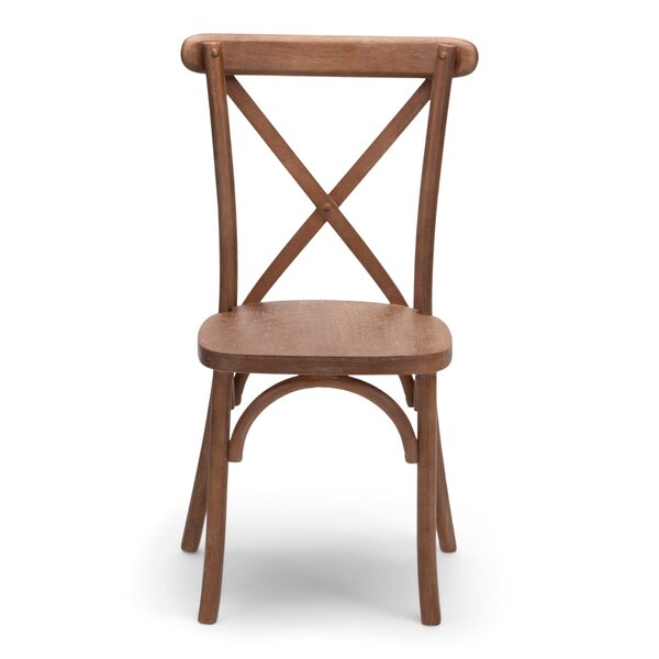 Atlas Commercial Products Madison Cross Back Chair, Mark II, Antique Fruitwood - XBC45AFW