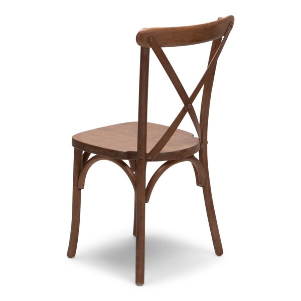 Atlas Commercial Products Madison Cross Back Chair, Mark II, Antique Fruitwood - XBC45AFW