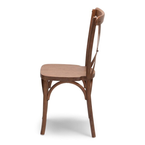 Atlas Commercial Products Madison Cross Back Chair, Mark II, Antique Fruitwood - XBC45AFW