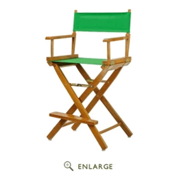 Casual Home Casual Home 220-05-021-33 24 in. Directors Chair Honey Oak Frame with Green Canvas - 220-05/021-33