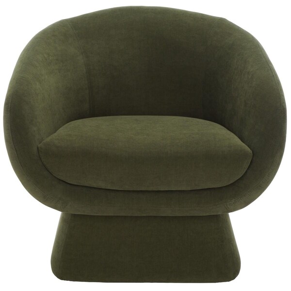 Safavieh 30.7 x 29.9 x 30.3 in. Kiana Modern Accent Chair - Olive Green - SFV4527F