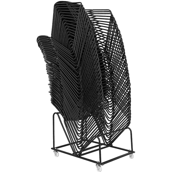 Flash Furniture Stack Chair Dolly, Black, 19-5/8" H - RUT-188-DOLLY-GG