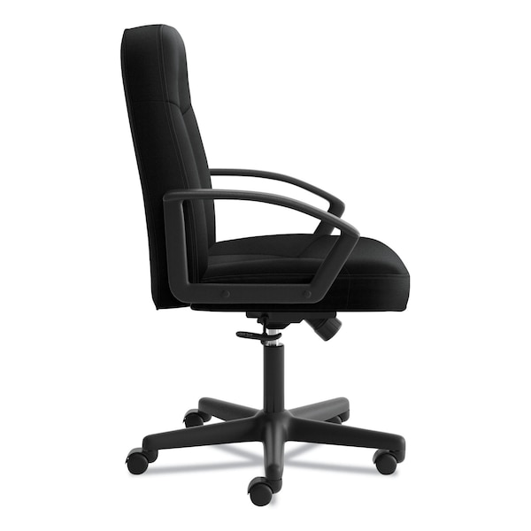 Hon Basyx Executive Chair Chair, High-Back, Swivel, Black, Fixed Arms, Plastic, Black - VL601VA10T