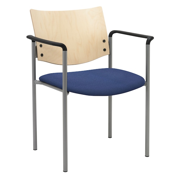 Kfi Evolve Side/Guest Chair, Espresso Back, 23 in W 18-1/2" L 31-1/2” H - 1311SL-SP28-JAVA