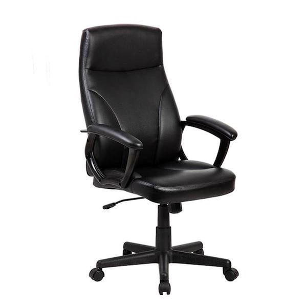 Techni Mobili Medium Back Executive Office Chair, Black - 45 x 24 x 29.5 in. - RTA-4907-BK