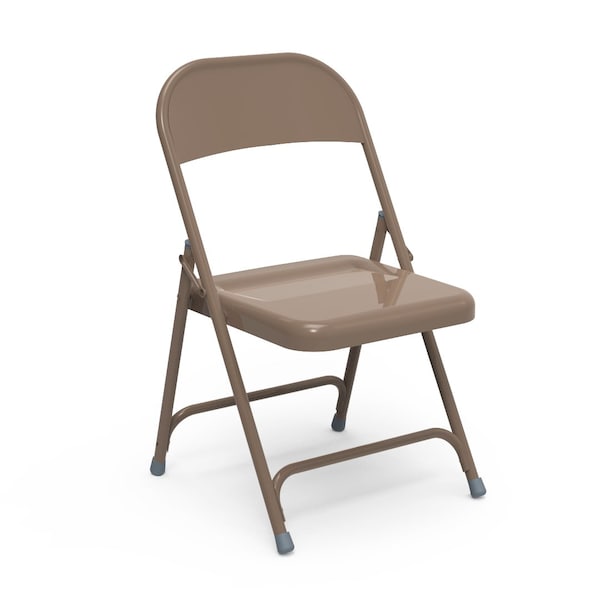 Virco 162 Series Folding Chair with Plastic Caps - El Dorado Bronze - 162