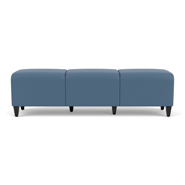 Lesro Siena Lounge Reception 3 Seat Bench, Black, MD Titan Upholstery - SN3001