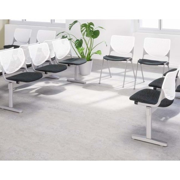 Kfi Kool Beam Seat Beam Seating, Blue Back, 47 in W 22” L 31” H, Polypropylene Seat - 2300BEAM2-P35