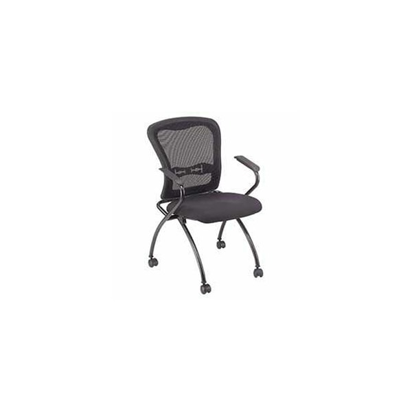 Global Industrial Nesting Chair, Web Mesh Back, Fabric Upholstered Seat - 248624