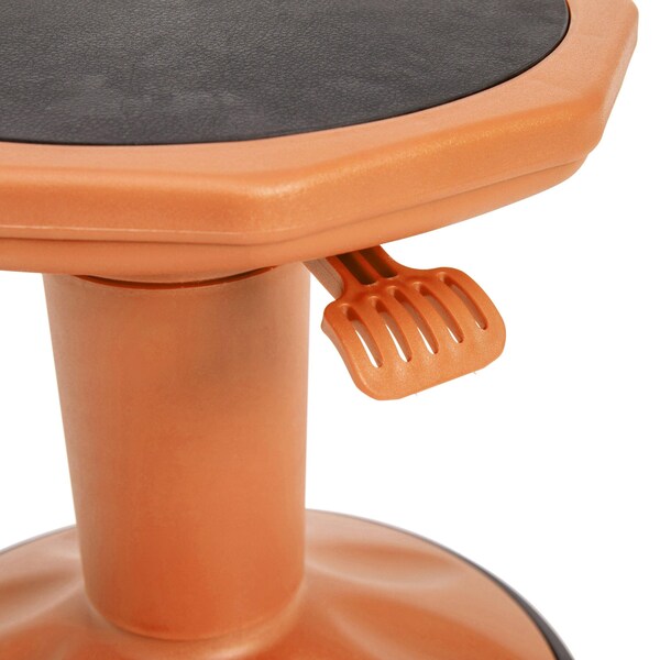 Flash Furniture Orange Kids Adjustable Active Learning Stool - AY-9001S-OR-GG