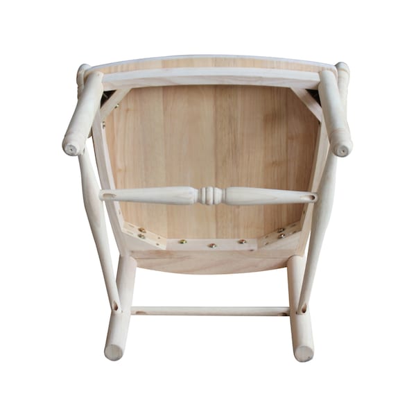 International Concepts Sheafback Arm Chair, Unfinished - C-1622