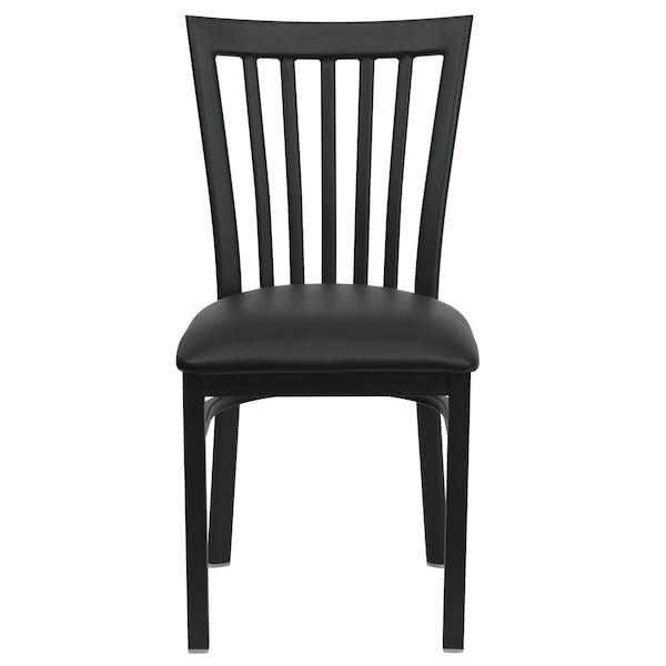 Flash Furniture Hercules Restaurant Chair, 17-1/4 in W 18-3/4" L 34-3/4" H - XU-DG6Q4BSCH-BLKV-GG