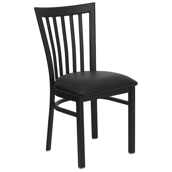 Flash Furniture Hercules Restaurant Chair, 17-1/4 in W 18-3/4" L 34-3/4" H - XU-DG6Q4BSCH-BLKV-GG