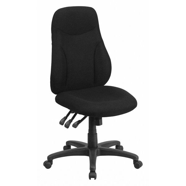 Flash Furniture Fabric Task Chair, 16-3/4" to 20-1/2", Black - BT-90297H-GG