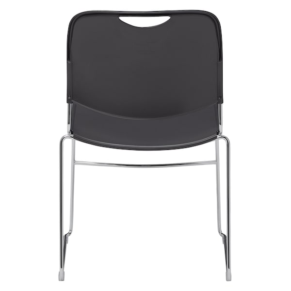 National Public Seating Stacking Chair, 8500 Series, Polypropylene Gray, PK4 - 8502