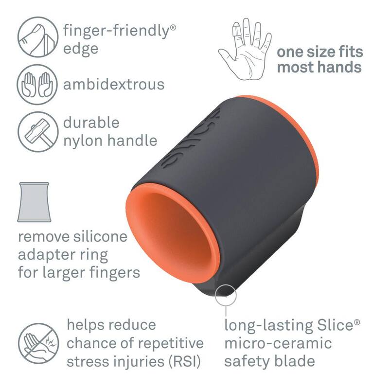 Slice 0.04 in. Blade Length Safety Cutter Ring (Pack of 12) - 10583