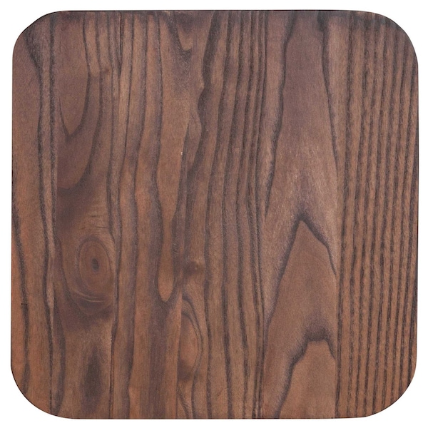 Flash Furniture Rustic Walnut Wood Seat for Colorful Metal Barstools - 4-CH-31320M1D-GG
