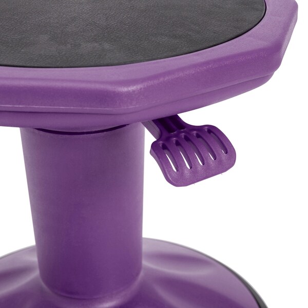 Flash Furniture Purple Kids Adjustable Active Learning Stool - AY-9001S-PR-GG