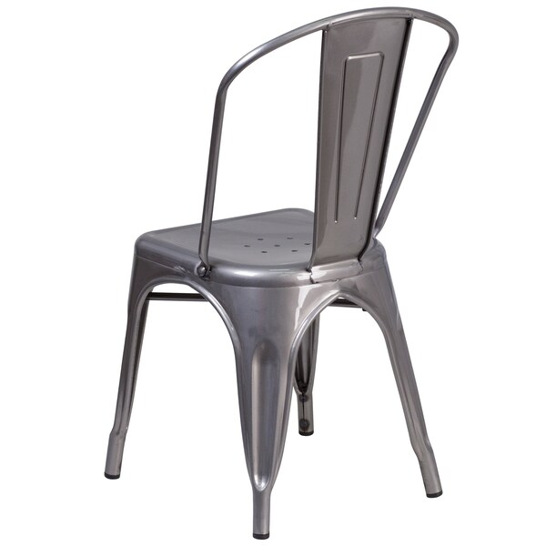 Flash Furniture Contemporary Indoor Stackable Chair, 17-3/4 in W 21" L 33-1/2" H - XU-DG-TP001-GG