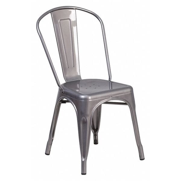 Flash Furniture Contemporary Indoor Stackable Chair, 17-3/4 in W 21" L 33-1/2" H - XU-DG-TP001-GG