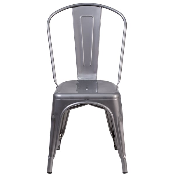Flash Furniture Contemporary Indoor Stackable Chair, 17-3/4 in W 21" L 33-1/2" H - XU-DG-TP001-GG