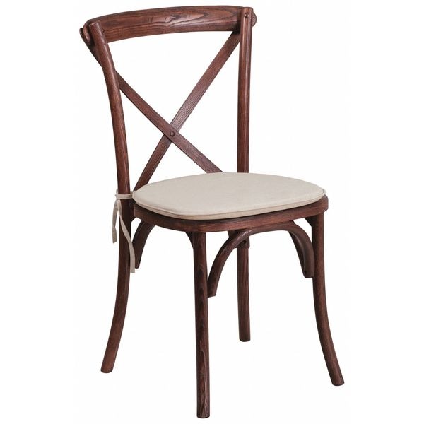 Flash Furniture Hercules Chair, Wood Back, 20-1/4 in W 23-1/4" L 35" H - XU-X-MAH-NTC-GG