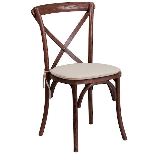 Flash Furniture Hercules Chair, Wood Back, 20-1/4 in W 23-1/4" L 35" H - XU-X-MAH-NTC-GG