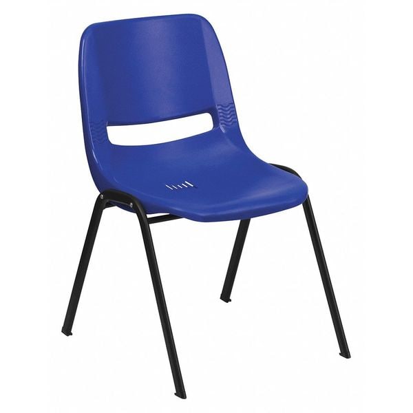 Flash Furniture Stack Chair, Navy w/ Black Frame, 14"H - RUT-14-NVY-BLACK-GG