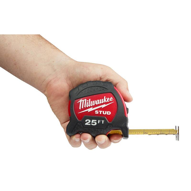 Milwaukee Hardline 2 .5 in. D 2 Steel Smooth Blade Pocket Folding Knife with 2 5 ft. Gen II STUD Tape Measure (2 -Piece) - 48-22-1997-48-22-9725