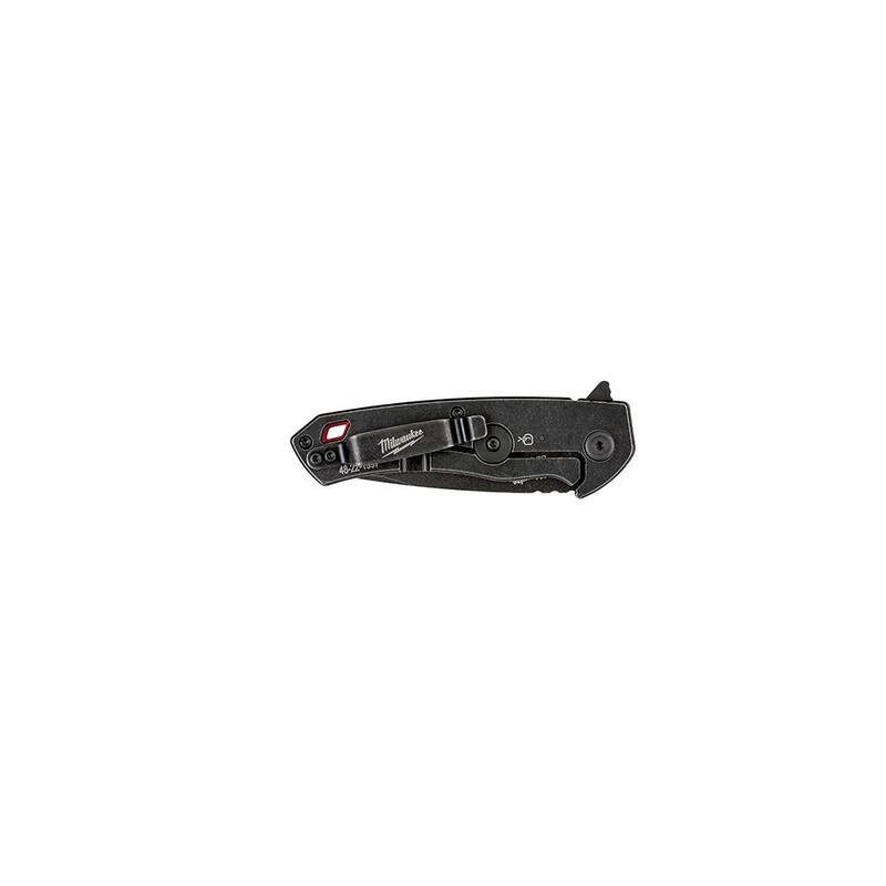 Milwaukee Hardline 2 .5 in. D 2 Steel Smooth Blade Pocket Folding Knife with 2 5 ft. Gen II STUD Tape Measure (2 -Piece) - 48-22-1997-48-22-9725