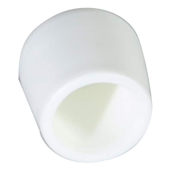 Deluxdesigns 2048 Plastic Folding Chair Rubber Feet - White, 100PK - DE2671167