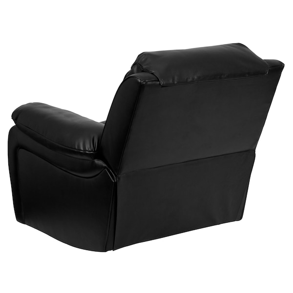 Flash Furniture Contemporary Chair Leather Rocker Recliner, Black, Fixed Arms, 21" Height, Leather, Black - MEN-DA3439-91-BK-GG